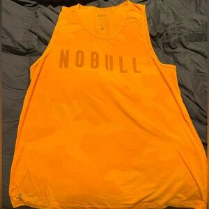 NOBULL orange camo tank top